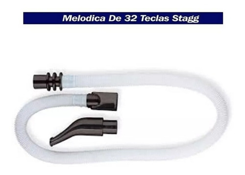 Imagen 6 de 7 de Flauta Melodica Stagg 32 Teclas Con Estuche Boquilla Negra