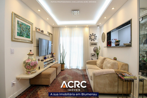 Imagem 2 de 21 de Acrc Imóveis - Apartamento Mobiliado Com Aquecimento A Gás E Piscina Para Venda No Bairro Itoupava Seca - Ap04502 - 69537552