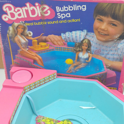 Barbie Bublins Spa Piscina Mattel 1982 Antiga Incompleta 