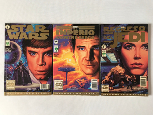 3 Comics Trilogia Star Wars Adaptacion Dark Horse Vid 1997 (Usado)