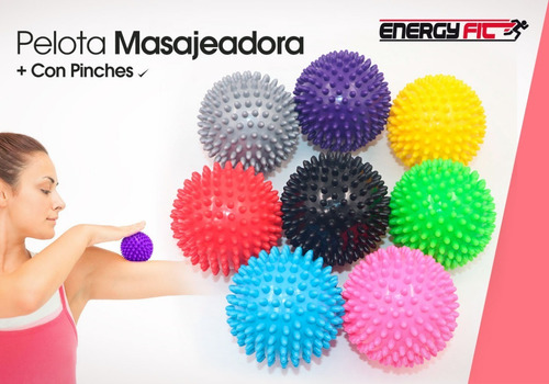 Imagen 3 de 10 de Pelota Masajeadora Pinches Estimulacion Pilates Yoga Maciza