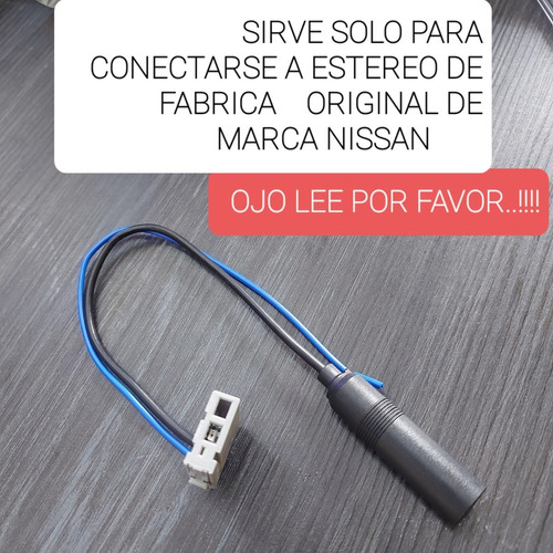 Adaptador Antena Estereo Fabrica Original Urvan 2008 A 2022