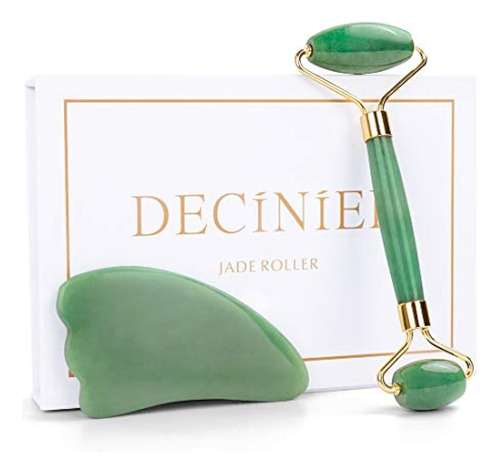 Deciniee Jade Roller For Face - 100% Real Natural Jade Face 