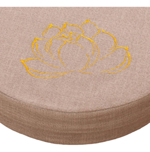 Cojín De Meditación Con Funda Extraíble Beige 6cm