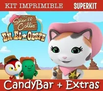 Comprar Kit Imprimible Sheriff Callie Fiesta Candy Bar Invitaciones