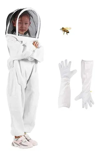 Traje De Apicultor Tran Traje Y Guantes De Abeja Para Niños Traje De Apicultor Tran Traje Y Guantes De Abeja Para Niños