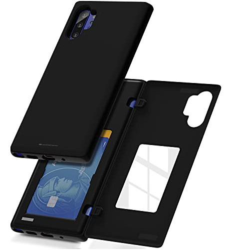 Funda Cartera Para Galaxy Note 10 Plus Negro Doble Capa-02