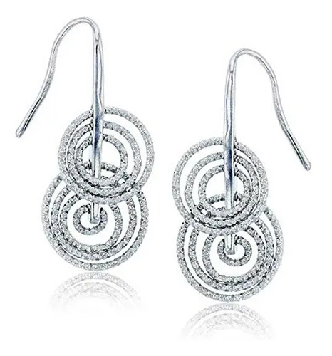 Pendientes De Plata Compatible Con 14k Brillante