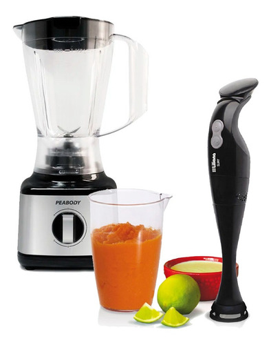 Set Licuadora Peabody 1,5l + Licuadora Mixer Liliana Ah200