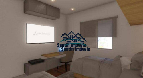 Sobrado + Cobertura Com 03 Quartos(01 Suíte )espaço Gourmet, 04 Vagas À Venda, 150 M² - Vila Alto De Santo André - Santo André/sp - So0414