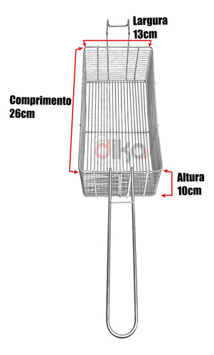 Cesto Peneira Fritadeira Elétrica Água E Óleo Croydon