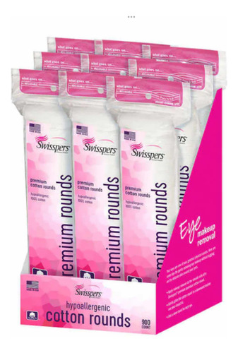 Swisspers Almohadillas Toallitas Limpiador Facial 900
