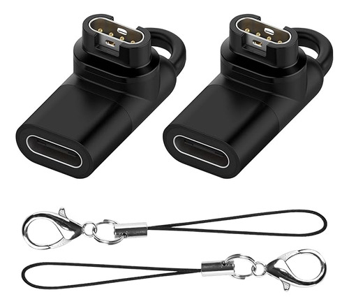 2 Adaptadores De Carga Usb Para Cargadores De Garmin Watch