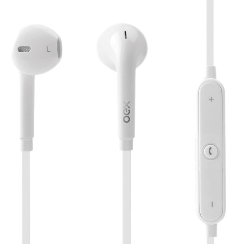 Fone De Ouvido Bluetooth Esportivo Oex Fn408 Liberty Branco