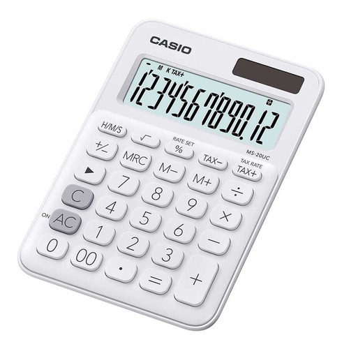 Calculadora 12 Dígitos Blanco Casio