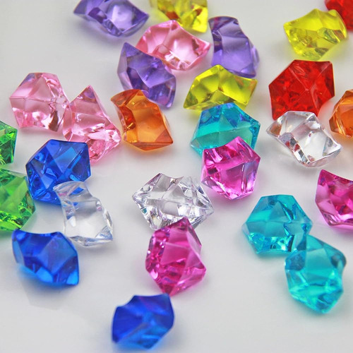 Welmatch Mix Colors Acrylic Ice Rock Crystals Treasure Gems 