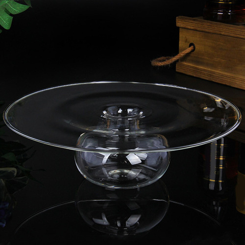 Plato De Cena De Vidrio Pasta Hielo Seco Plato Para 18 Cm