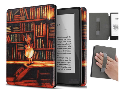 Funda Case Magnética Kindle Paperwhite 11 Gen Correa De Mano