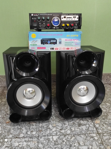Amplificador Le Li Av 339 Hifi Mp3 Con Bafles