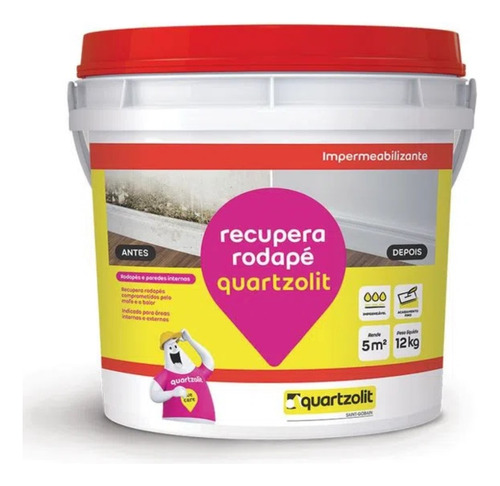 Impermeabilizante Recupera Rodape 12kg Quartzolit