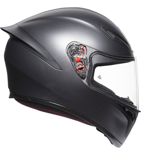 Imagen 4 de 8 de Casco Agv K1 Para Moto Negro Mate Certificado Motocity