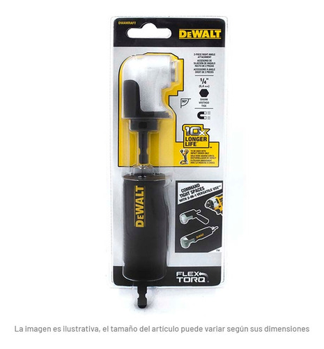 Adaptador De Taladro De Angulo Recto Dewalt Dwamraft