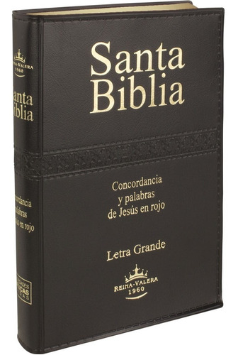 Santa Biblia Rvr 1960 Letra Grande Concordancia Palabra Rojo