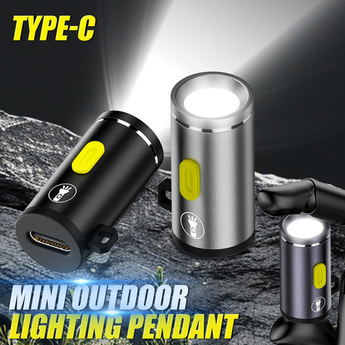 Mini Linterna Tipo C, Usb C, Iluminación Led De Alto Brillo