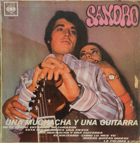 Sandro - Una Muchacha Y Una Guitarra / Lp Vinilo Acetato