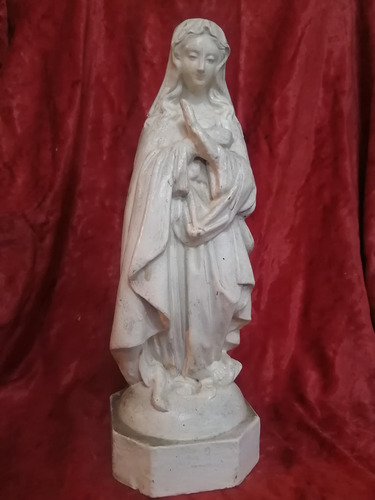 Antigua Virgen Figura Religiosa Inmaculada De La Concepción 