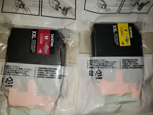 Imagen 2 de 3 de Pack 3 Cartuchos Tinta Original Brother Lc505y Lc505m Lc505c