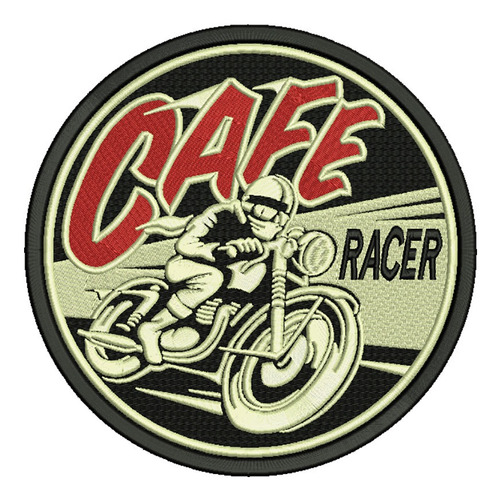 Cafe Racer Parche Bordado 