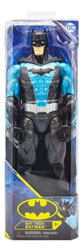 Dc Bat-tech Batman Traje Azul Figura 29cm Spin Master Cd