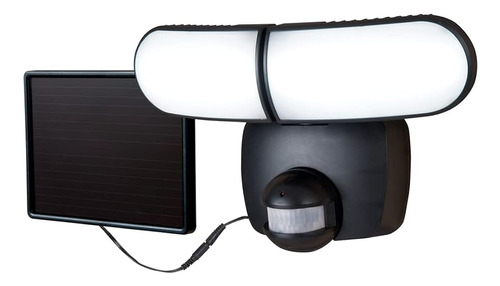 Halo Slmt Solar Motion Twin Led Reflector De Seguridad, Negr