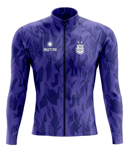 Campera Deportiva Slim Fit Argentina Qatar 2022 Cfr153