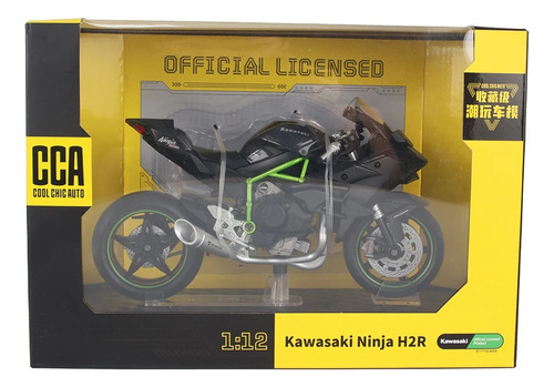 Moto Kawasaki Ninja H2r Supercharged Escala 1:12 Cca Oficial