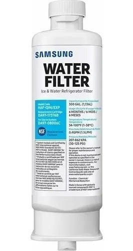 Filtro Agua Nevera Samsung Da97-17376bhaf-qin/exp Original