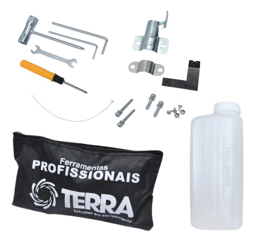 Roçadeira Terra Completa + Lâminas Extras De 3p E 80d Dentes