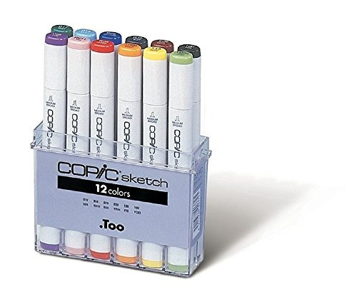 Copic Marcador Sb12 De 12 Piezas Conjunto Del Bosquejo Básic