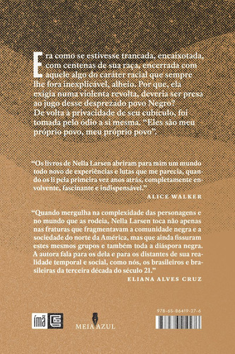 Areia Movediça, de Larsen, Nella. Coleção Meia-azul Editorial Imã Editorial, capa mole em português, 2022