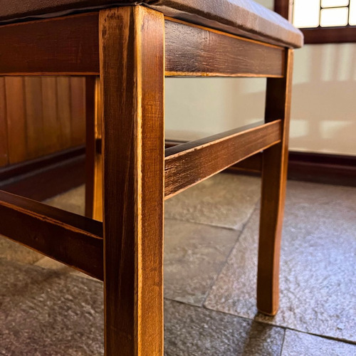 Cadeira Sala De Jantar Em Madeira Maciça Com Estofado Estrutura Da Cadeira Marrom Assento Chocolate
