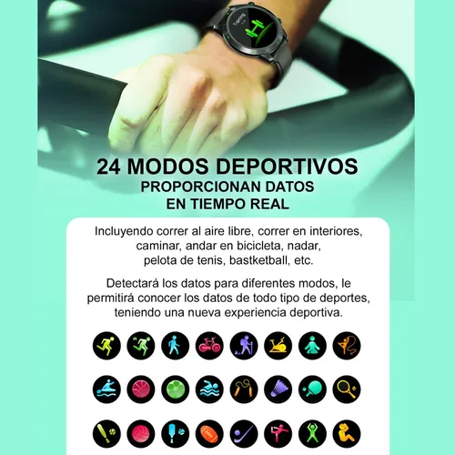 Reloj Inteligente Smartwatch Bluetooth Sports Fitness 24 Modos