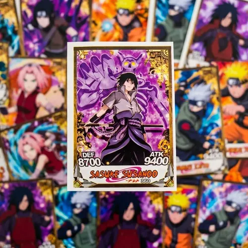 100 Cartinhas Naruto - 25 Pacotinhos Card Naruto Shippuden