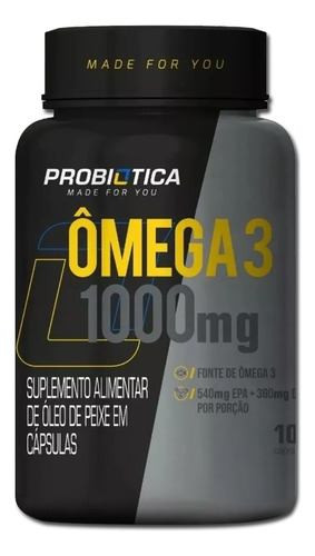 Combo 2x Omega Encapsulado (óleo De Peixe 1000mg) Probiotica