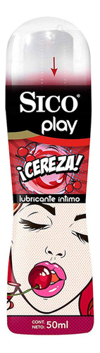 Sico Play Cereza / Lubricante Intimo Base Agua C/50ml