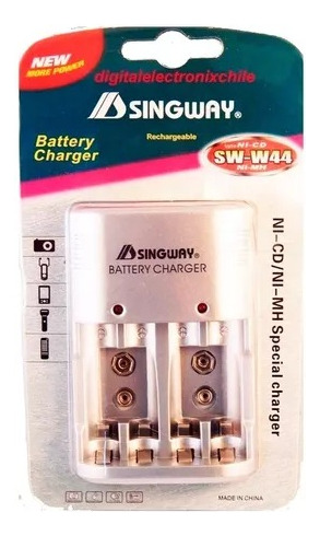 Cargador De Pilas Baterías 9v Singway - Sertel Shop