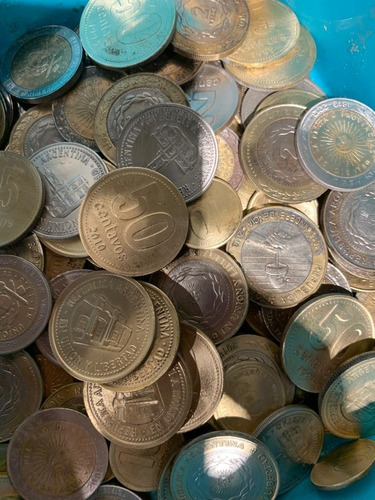 Lote Monedas Argentinas Por Kilo Pesos Conmemorativas 1 Kg