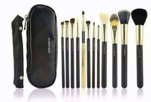 Set De 12 Brochas Mac Maquillaje Profesional | Meses sin intereses Set De 12 Brochas Mac Maquillaje Profesional | Meses sin intereses