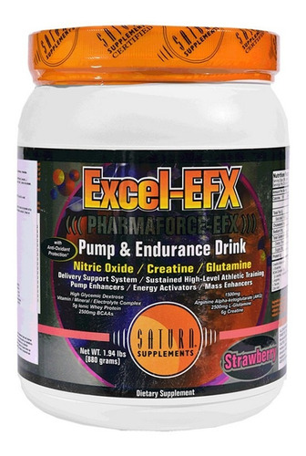 Suplemento Saturn Excel Efx Pre Entrenamiento Frutilla 880gr