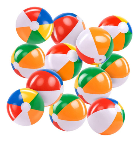 Fa 12 Piezas Bolas De Playa Inflables Juguetes De Piscina